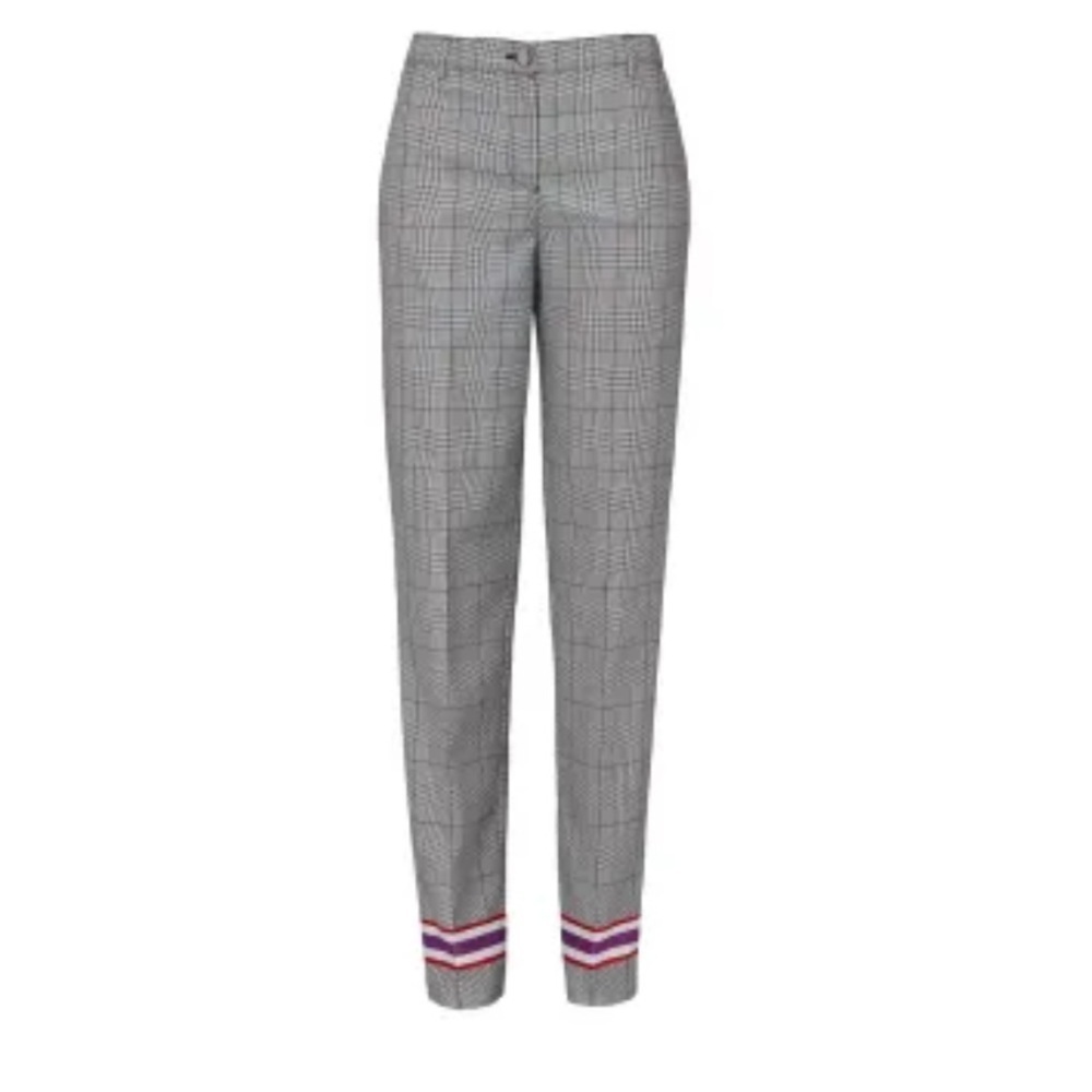 Emporio Armani Plaid Striped Pants